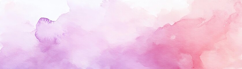 Fototapeta premium Soft and dreamy watercolor background featuring gentle pink and purple hues, ideal for artistic projects and elegant designs.