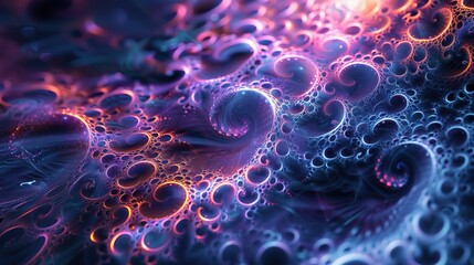 digital fractual pattern wallpaper