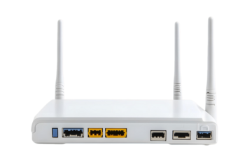 computer network cable on transparent background