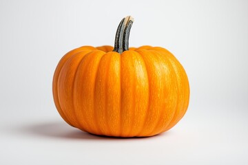 Obraz premium Pumpkin on a white background, close-up, studio shot