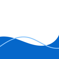 Naklejka premium Elegant Modern Wave Footer