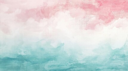 A serene abstract watercolor pattern featuring soft pink and turquoise hues, perfect for backgrounds or artistic projects.