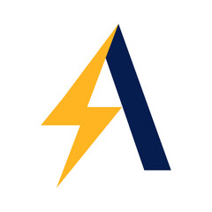 Modern Alphabet Electric Logo Design for Branding and Digital Use