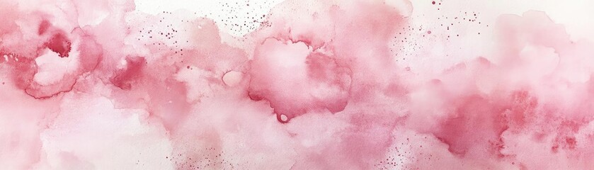 Fototapeta premium A beautiful blend of soft pink watercolor textures, perfect for backgrounds, designs, or artistic projects.