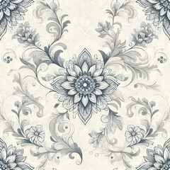 Fototapeta premium seamless floral pattern