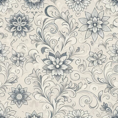Obraz premium seamless floral pattern