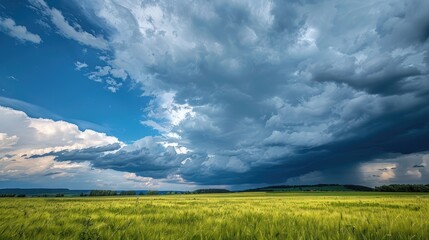 Obraz premium Cloudy sky preceding storm