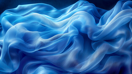 Obraz premium Blue Fabric Abstract Background
