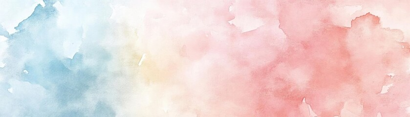Fototapeta premium A soft pastel watercolor background blending pink and blue hues, perfect for artistic and creative projects.