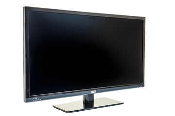 lcd tv monitor isolated transparent background