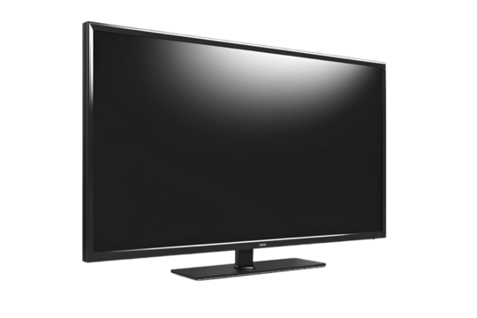 lcd tv monitor isolated transparent background