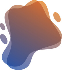 abstract liquid blob shape design