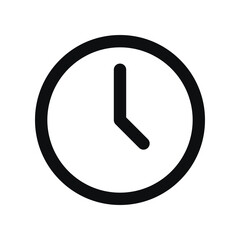 Clock icon vector, Time symbol 7