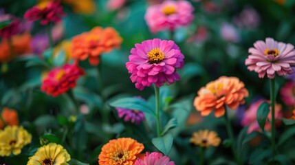 Colorful flower blooming vibrantly