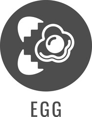 Egg Food Icon Concept