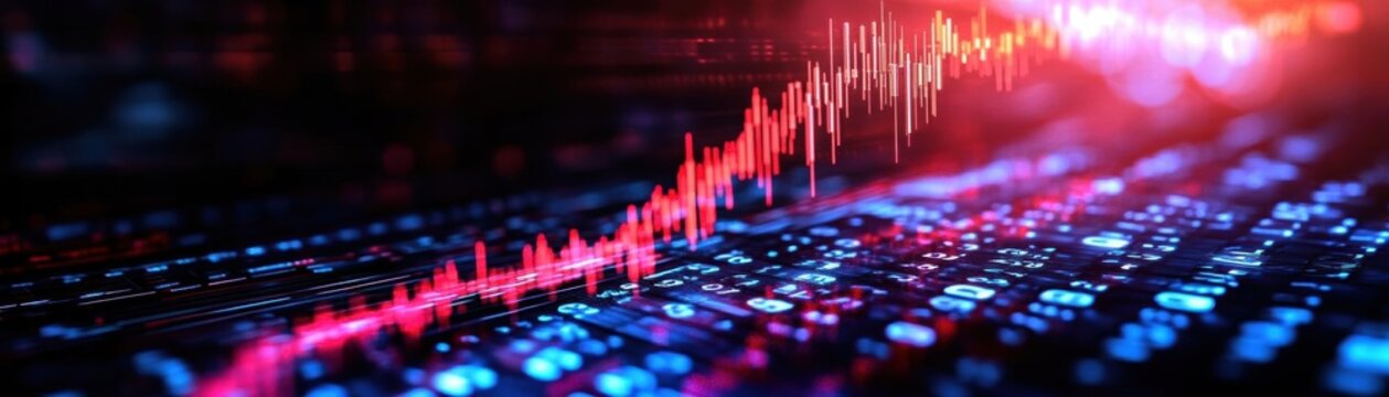 AI-powered equity trader, optimization algorithms, dynamic holographic stock data, futuristic finance hub
