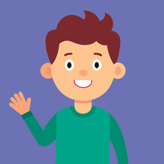 cartoon vector illustration of boys