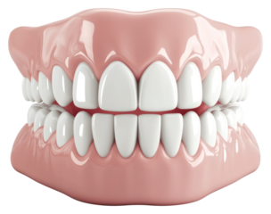 PNG White teeth illustration prosthetics realistic.
