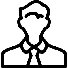 Simple vector icon uniformed person