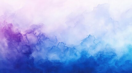 Naklejka premium A beautiful abstract watercolor background featuring soft hues of purple, blue, and white, ideal for creative projects.