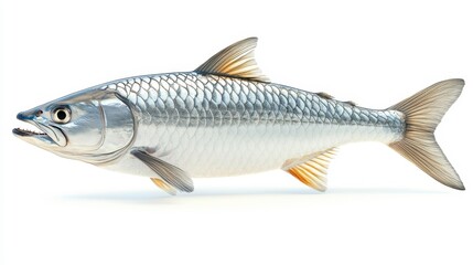 Obraz premium Tarpon clipart, element, 3D illustration, realistic, isolated on white background