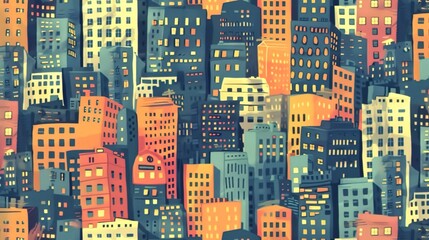 Obraz premium vintage stamp pattern wallpaper