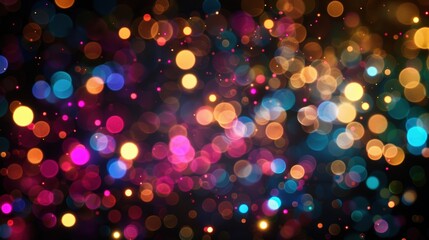 Naklejka premium Colorful bokeh lights