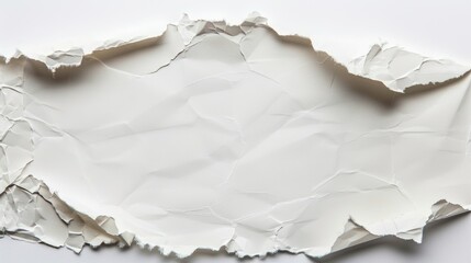 Copy space on torn paper