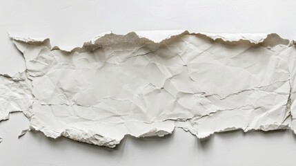 Copy space on torn paper