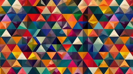Colourful triangle wallpaper