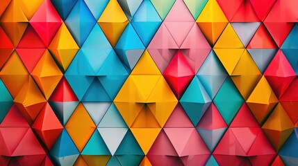 Colourful triangle wallpaper