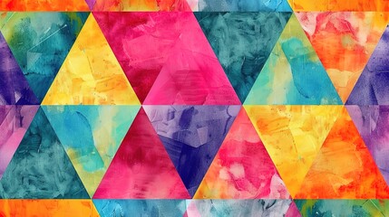 Fototapeta premium Colourful triangle wallpaper