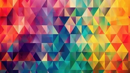 Obraz premium Colourful triangle wallpaper