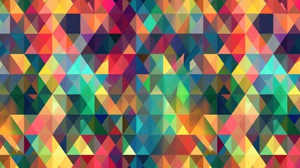 Colourful triangle wallpaper