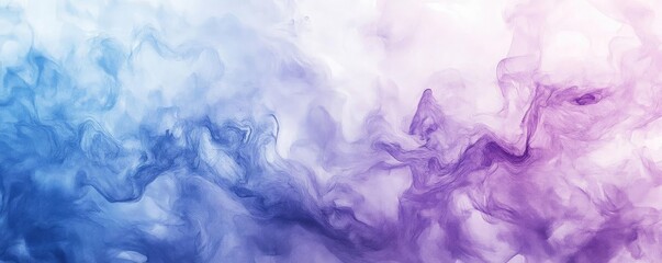 Fototapeta premium A captivating blend of blue and purple smoke, creating an ethereal and abstract background perfect for artistic projects.