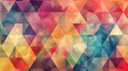 Obraz premium Colourful triangle wallpaper