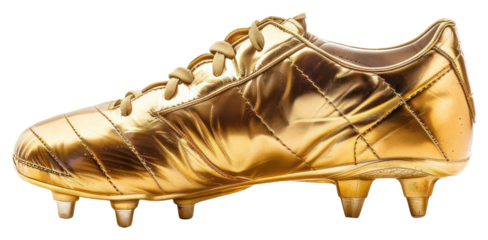 PNG Golden football boot luxury design