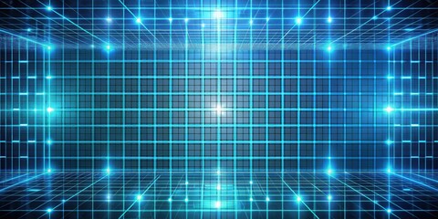 Obraz premium Abstract tech grid wall background texture, technology, grid, futuristic, abstract, pattern, geometric, digital, design