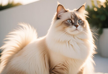 a realistic photo of cat made with generative AI