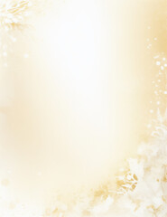 golden christmas background - abstract light yellow background - Generative AI