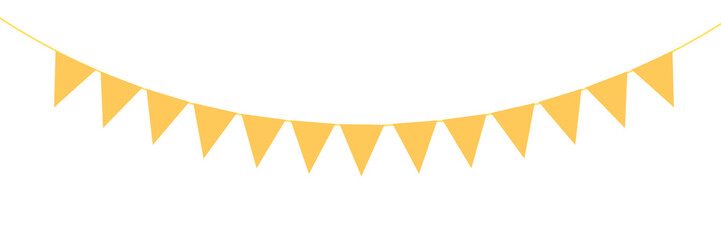 illustration of a golden ribbon, colorful ribbon, bunting, Party decoration, birthday banner, party banner, birthday decorations, gold banner, flag, decoration, banner png, triangle flag decoration, d