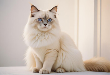 a realistic photo of cat made with generative AI