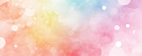 A vibrant watercolor abstract background featuring soft pastel colors and dreamy textures, perfect for creative projects.