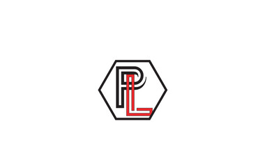 PL, LP, L , P Abstract Letters Logo Monogram	