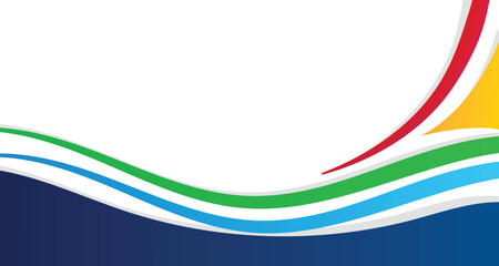 Abstract geometric colorful background with wave and basic shape. Background for international sport tournament in Paris France football basketball voleyball softball. Funny and professional backdrop.