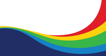 Abstract geometric colorful background with wave and basic shape. Background for international sport tournament in Paris France football basketball voleyball softball. Funny and professional backdrop.