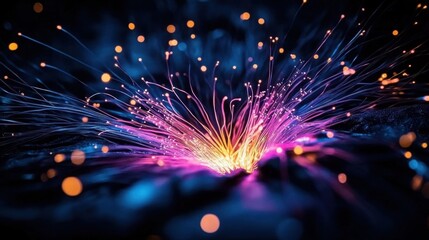 A colorful explosion of light and color