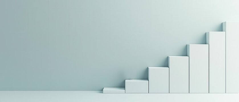 Conceptual image of a company logo scaling up in size, representing market dominance, business scalability