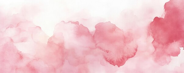 Fototapeta premium Beautiful pink watercolor texture, perfect for backgrounds, invitations, and creative projects. Soft and elegant design.