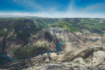 Big Sulakskiy Canyon view from above Republic of Dagestan Russia